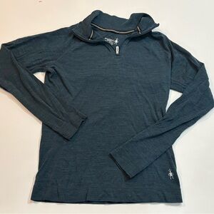 Smartwool Wonen’s Merino Half-Zip Pullover - Bluish greenish color